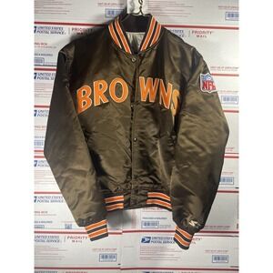 Vintage Cleveland Browns Proline By Starter Satin Jacket NFL 80s 90s Made in USA